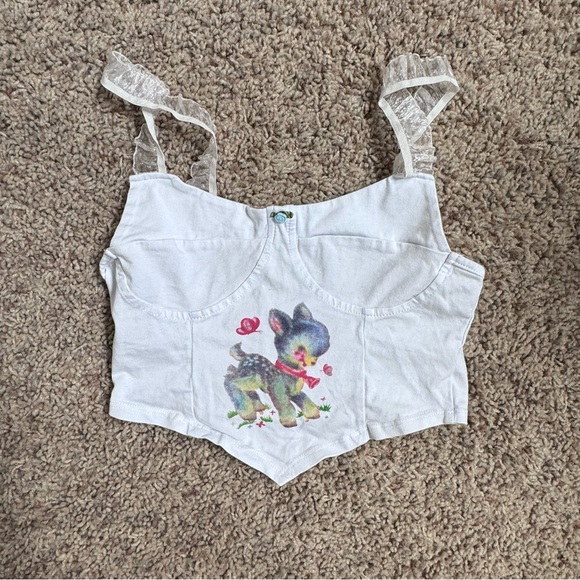 (8) XS top shirt bodysuit tank jacket SHEIN fp movement mudd PrettyLittleThing - Picture 2 of 9